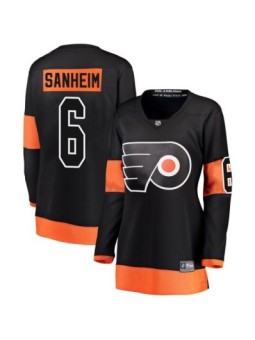 Breakaway Fanatics Branded Women's Travis Sanheim Philadelphia Flyers Alternate Jersey - Black